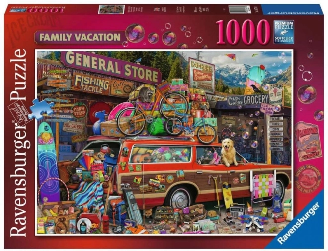2D puzzle 1000 darab Családi vakáció