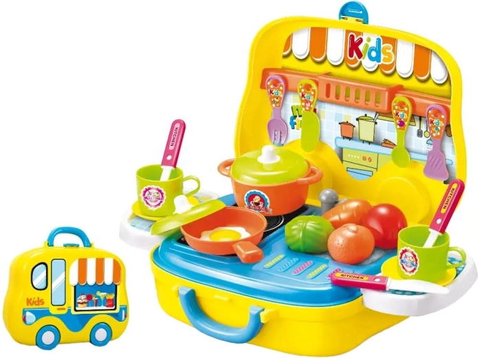 Buddy Toys gyerek konyha bőröndben