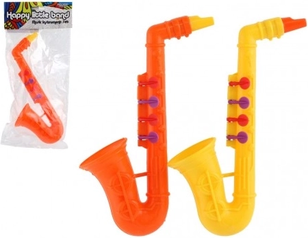 Gyerek műanyag szaxofon 24 cm – 2 színben