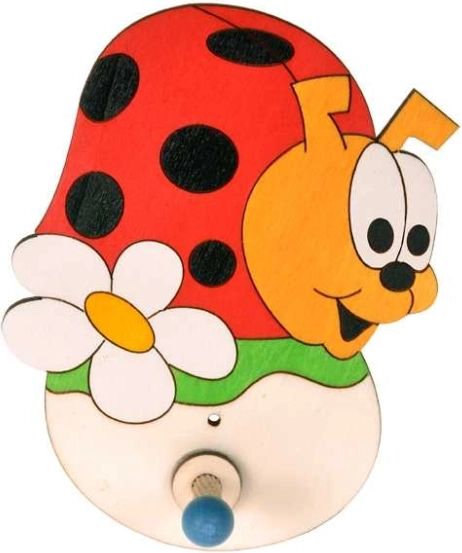 Fa katicabogár alakú akasztó gyerekeknek