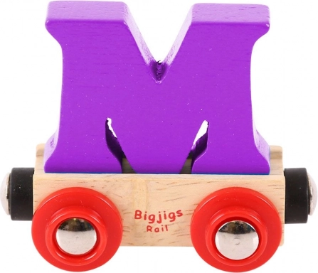 Fa M betűs vagon BIGJIGS RAIL