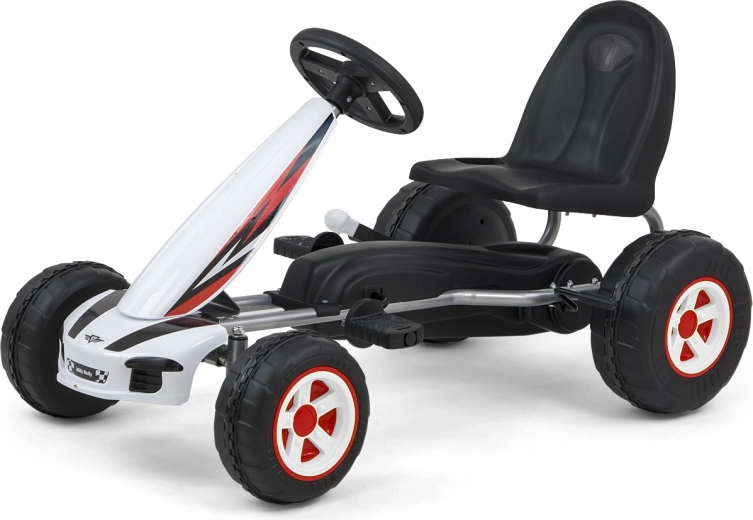 Viper pedálos gokart – Fehér–fekete