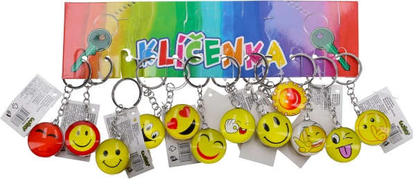 Kulcstartó Smiley