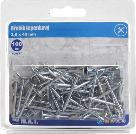 Kartonszegek 40 × 2,8 mm horganyzott (100 db)