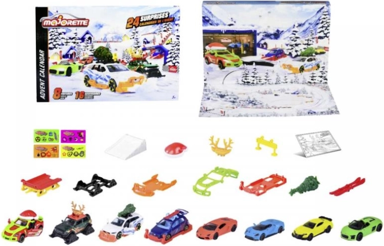 Majorette adventi naptár 2024 kisautókkal 1:64