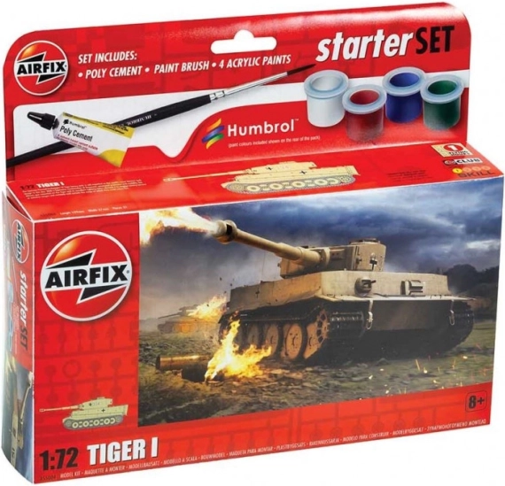 Tiger I műanyag modell kis szettben