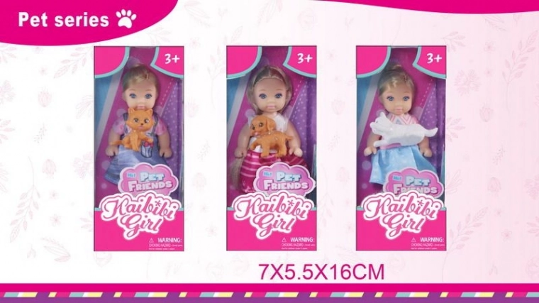 Baba plüssállattal 11,5 cm