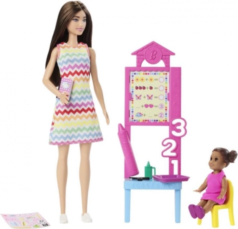 Barbie Játék Szett Tanító