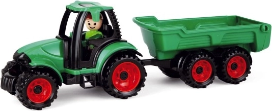 Traktor pótkocsival a farmmunkához
