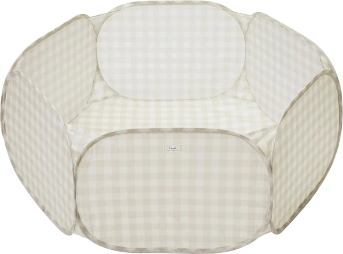 3 Sprouts száraz labdamedence recycled gingham bézs