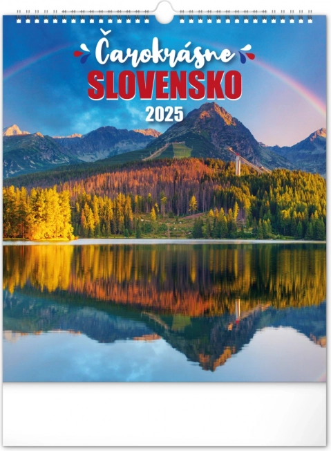 Falikalendárium Varázslatos Szlovákia 2025, 30 × 34 cm