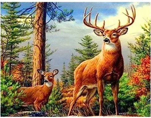 Norimpex gyémántkirakó szarvas a hegyekben 30 × 40 cm