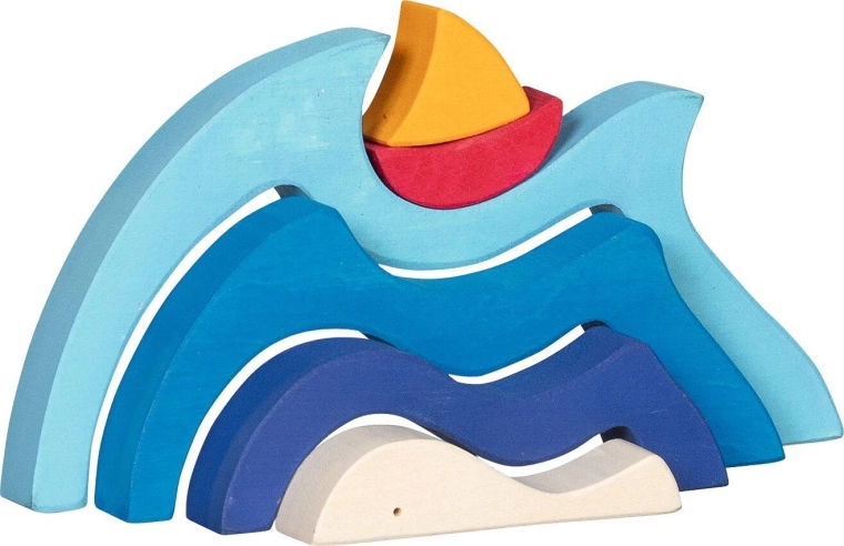 Fa puzzle Az én kis hajóm a tengeren