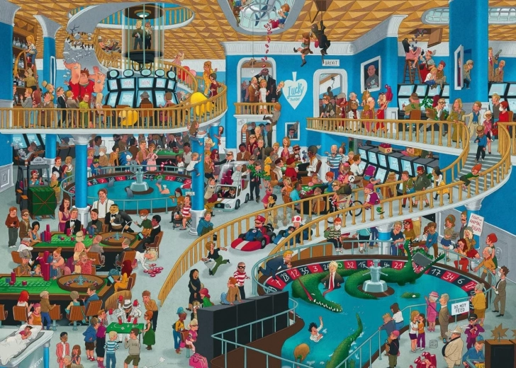 Puzzle Chaotické Kaszinó 1000 db