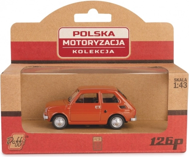 FIAT 126p PRL barna modellautó 1:43