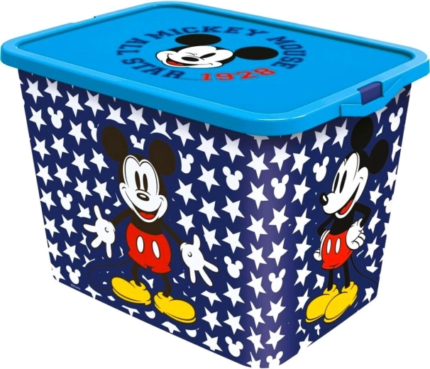 Tárolódoboz klipszes fedéllel Disney Mickey