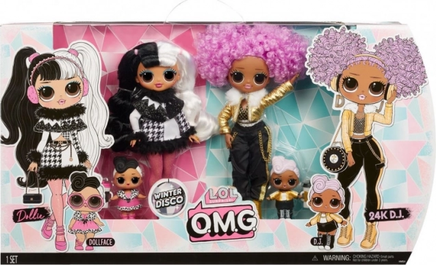 L.O.L. Surprise OMG Winter Disco babaszett Dollie és 24K DJ