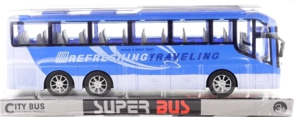 Kék lendkerekes busz