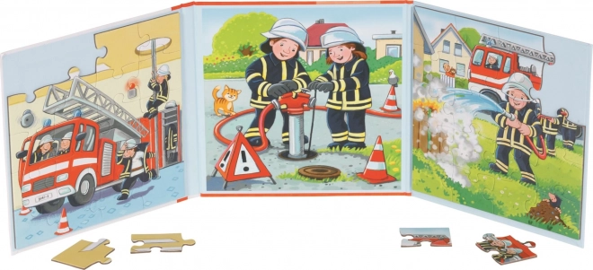 Mágneses puzzle könyv Tűzoltóság