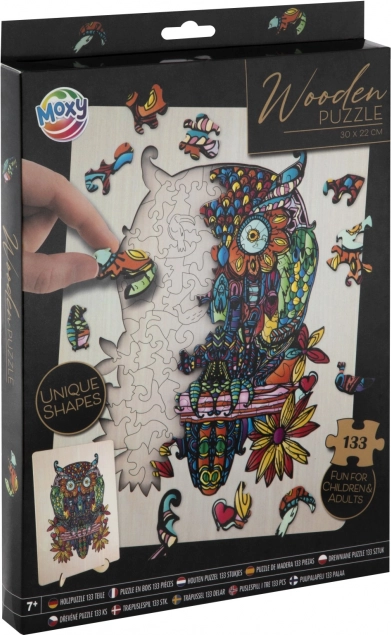 Kontúros bagoly puzzle