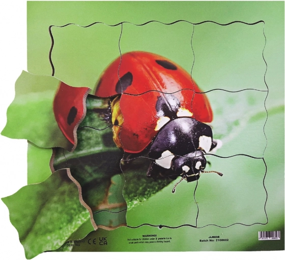 Just Jigsaws Fa réteges puzzle Katicabogár és életciklusa 19 darab
