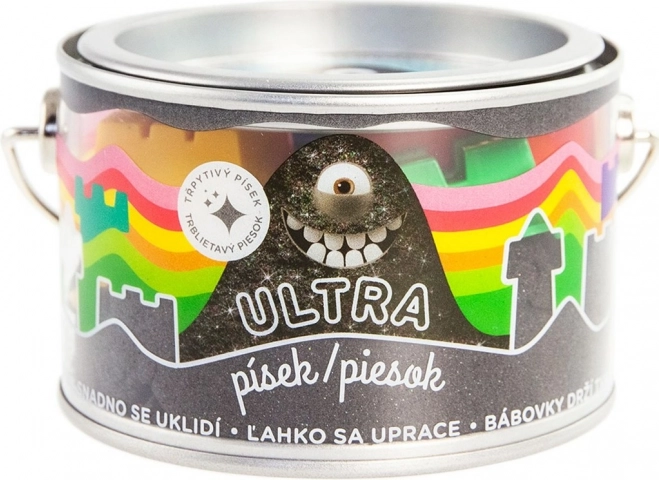 Ultra homok csillámokkal 200 g – fekete