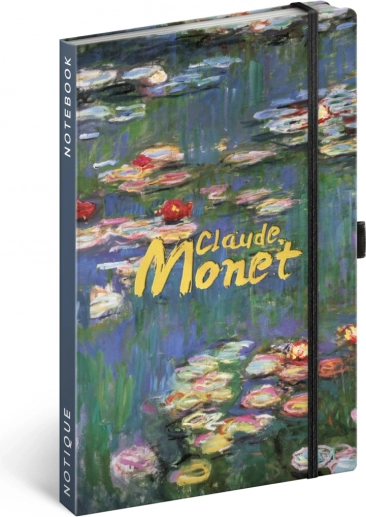 Vonalazott jegyzetfüzet NOTIQUE Claude Monet 13 × 21 cm