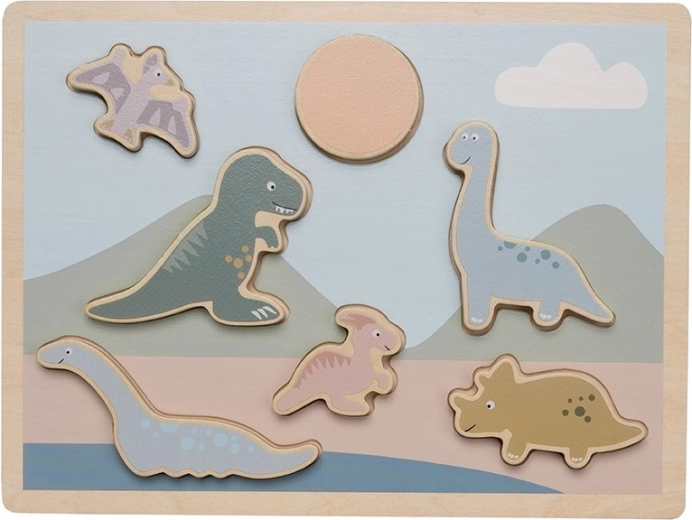 Jabadabado fa berakós puzzle dinoszauruszok