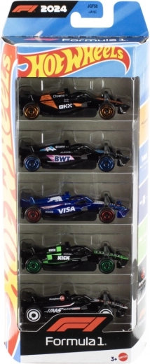 Hot Wheels Formula 1 – 5 darabos fém kisautó-készlet 1:64