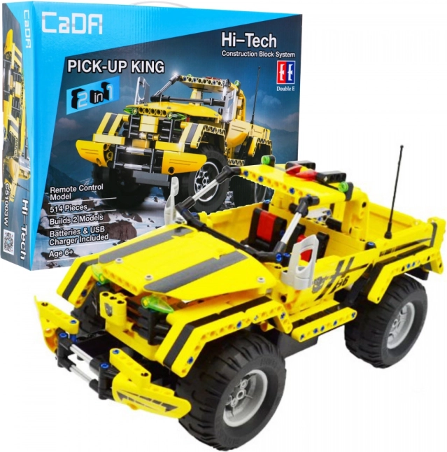 Távirányítós JEEP WRANGLER építőkészlet, LEGO-val kompatibilis, 531 elem