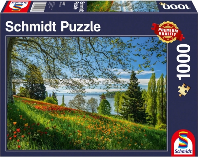 Puzzle Virágzó tulipánok Mainau szigetén 1000 darab