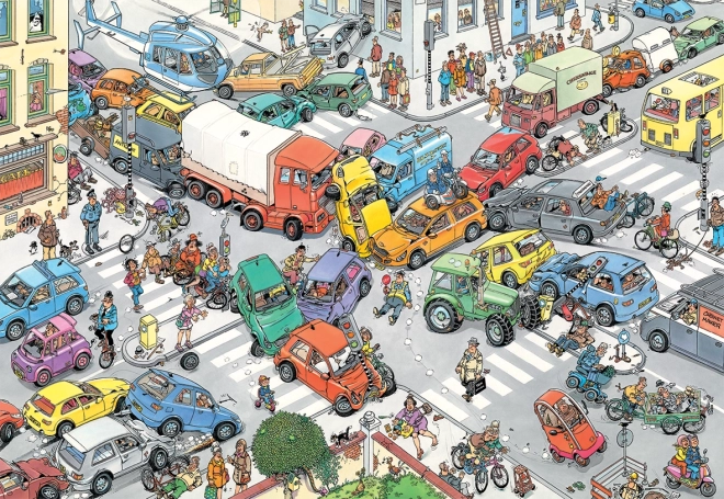 JUMBO Puzzle Jan van Haasteren – Közlekedési káosz, 3000 darab