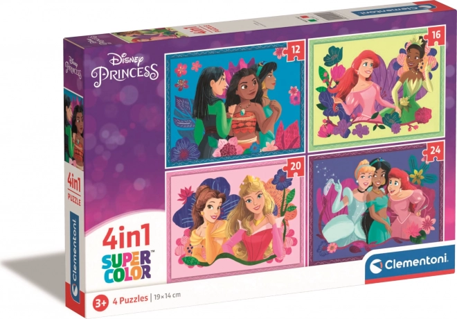 Clementoni puzzle Disney hercegnők 4 az 1-ben