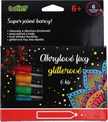 Akril Filctoll Glitter Készlet 6 Darab