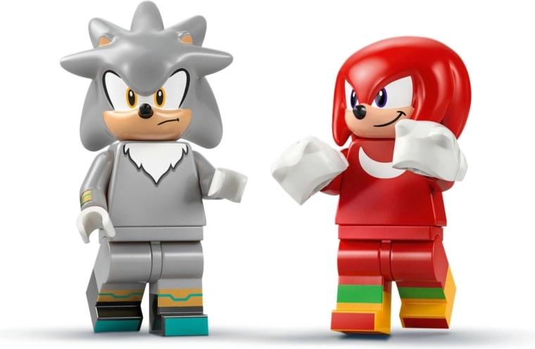 Silver és Knuckles minifigurák