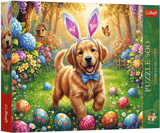 Trefl Premium Plus puzzle Spring Bloom: Húsvéti kutya 500 darabos