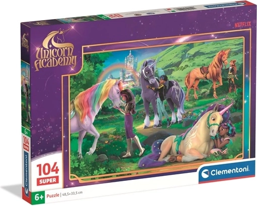 Clementoni puzzle 104 darabos Unicorn Academy