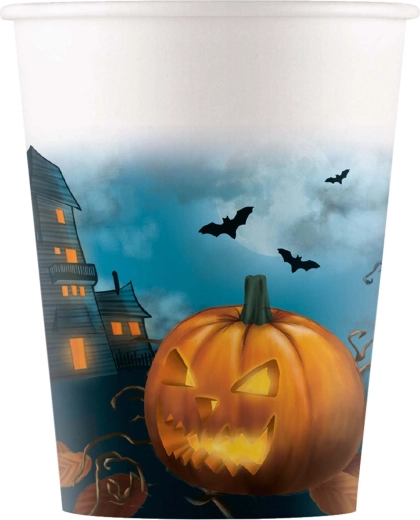 Halloween papírpoharak 200 ml, 8 db