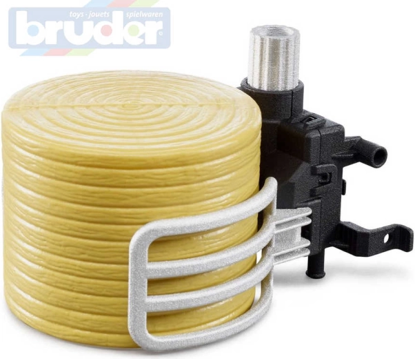 Bruder bálafogó szalmaköteggel homlokrakodókhoz, 1:16 méretarányban