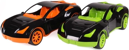 sport műanyag autó 38 cm, szabadonfutó, 2 szín
