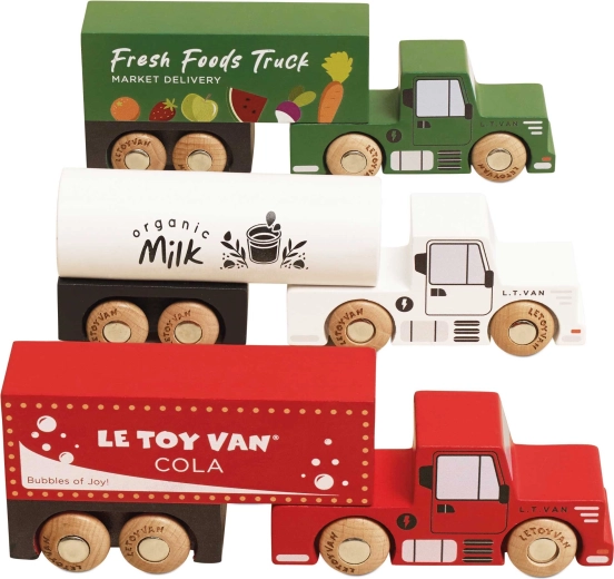 Le Toy Van fa teherautó-készlet