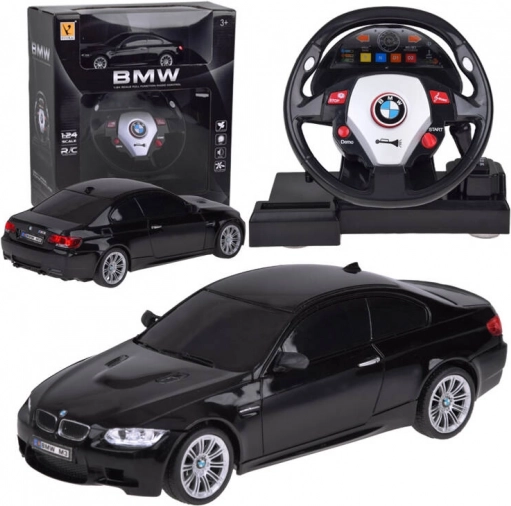 RC autó kormánnyal BMW M3 1:24 – szórakoztató távirányítós sportautó gyerekeknek