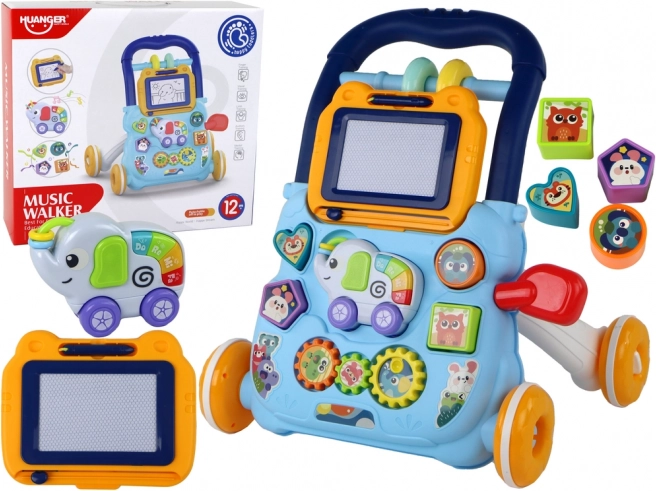 Szórakoztató interaktív gyerek járássegítő