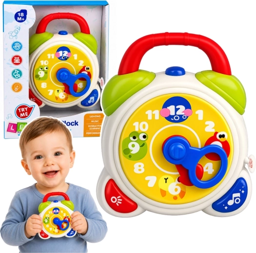 Interaktív gyerek ébresztőóra és tanuló óra fényekkel és hangokkal
