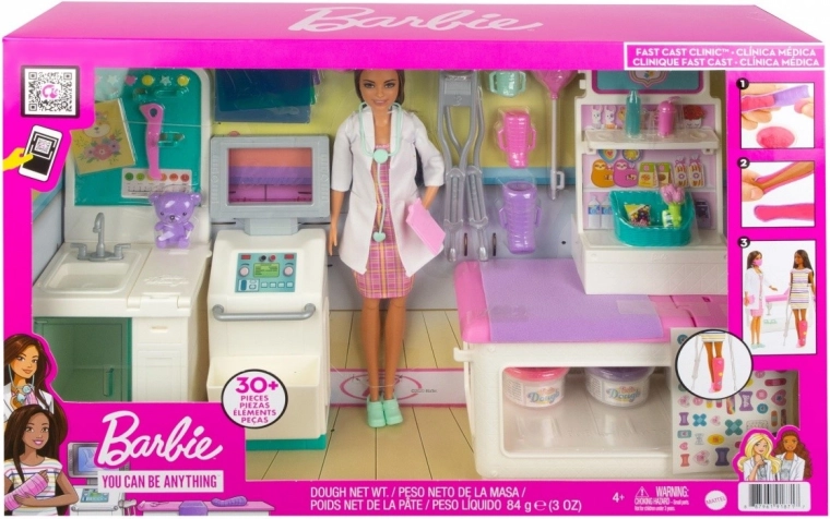 Barbie az orvosnál – gipszöntő készlet