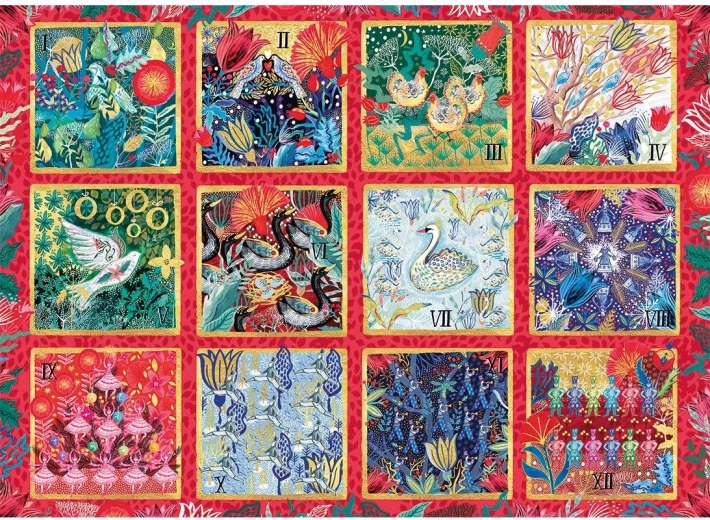 Puzzle Tizenkét nap karácsonyig 1000 darabból