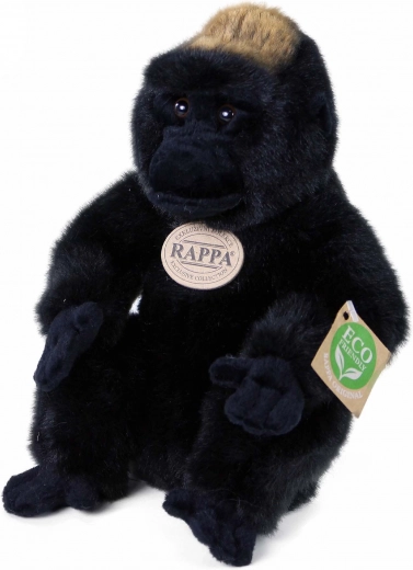 Ülő plüss gorilla 23 cm, környezetbarát