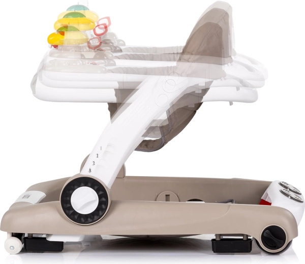 4 az 1-ben: járássegítő, játékközpont, rugózós üzemmód és tolójáték