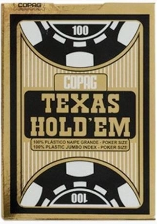 Texas Jumbo fekete pókerkártyák