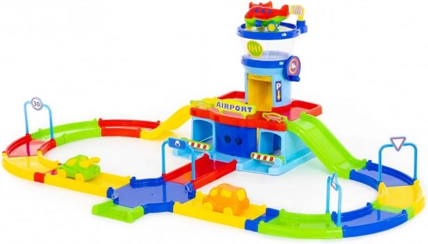Play City repülőtér pályával, 3+ éves gyerekeknek